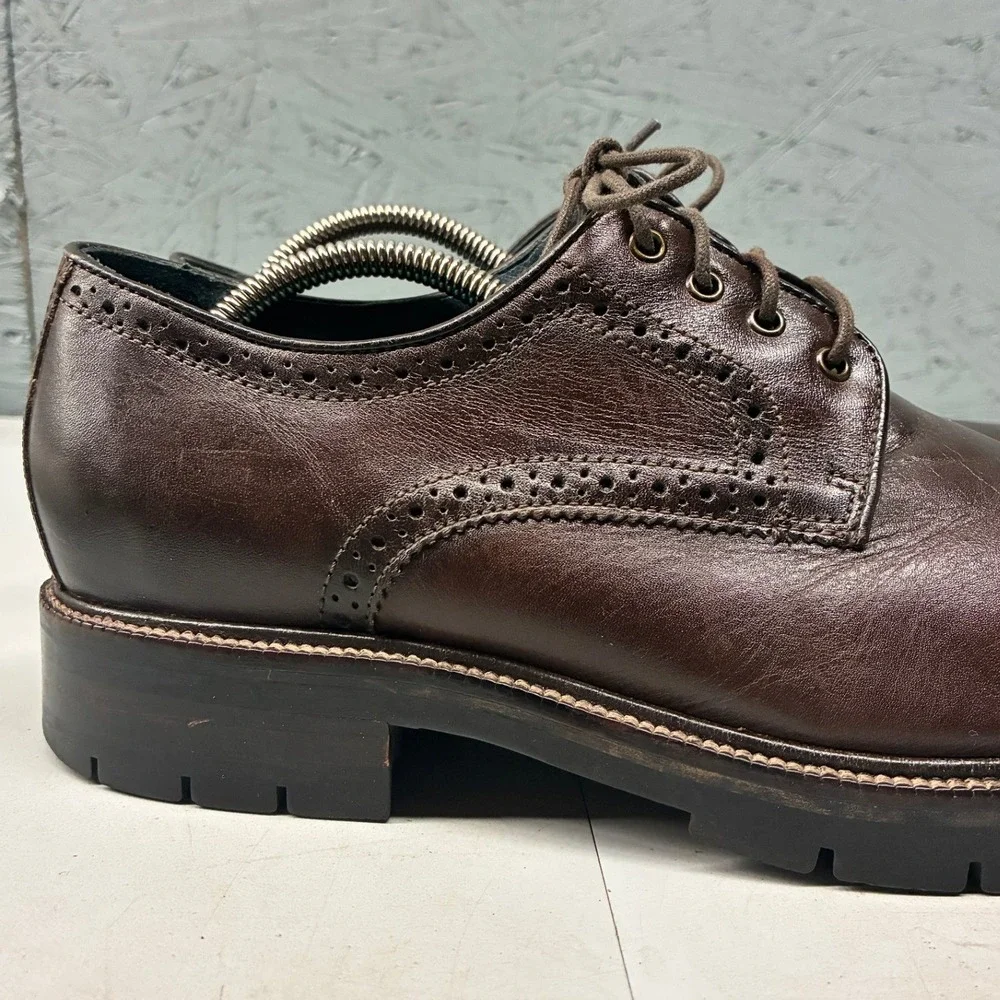 Johnston & Murphy XC Flex Cody Plain Toe Oxford Shoes Men's US 9.5 Brown